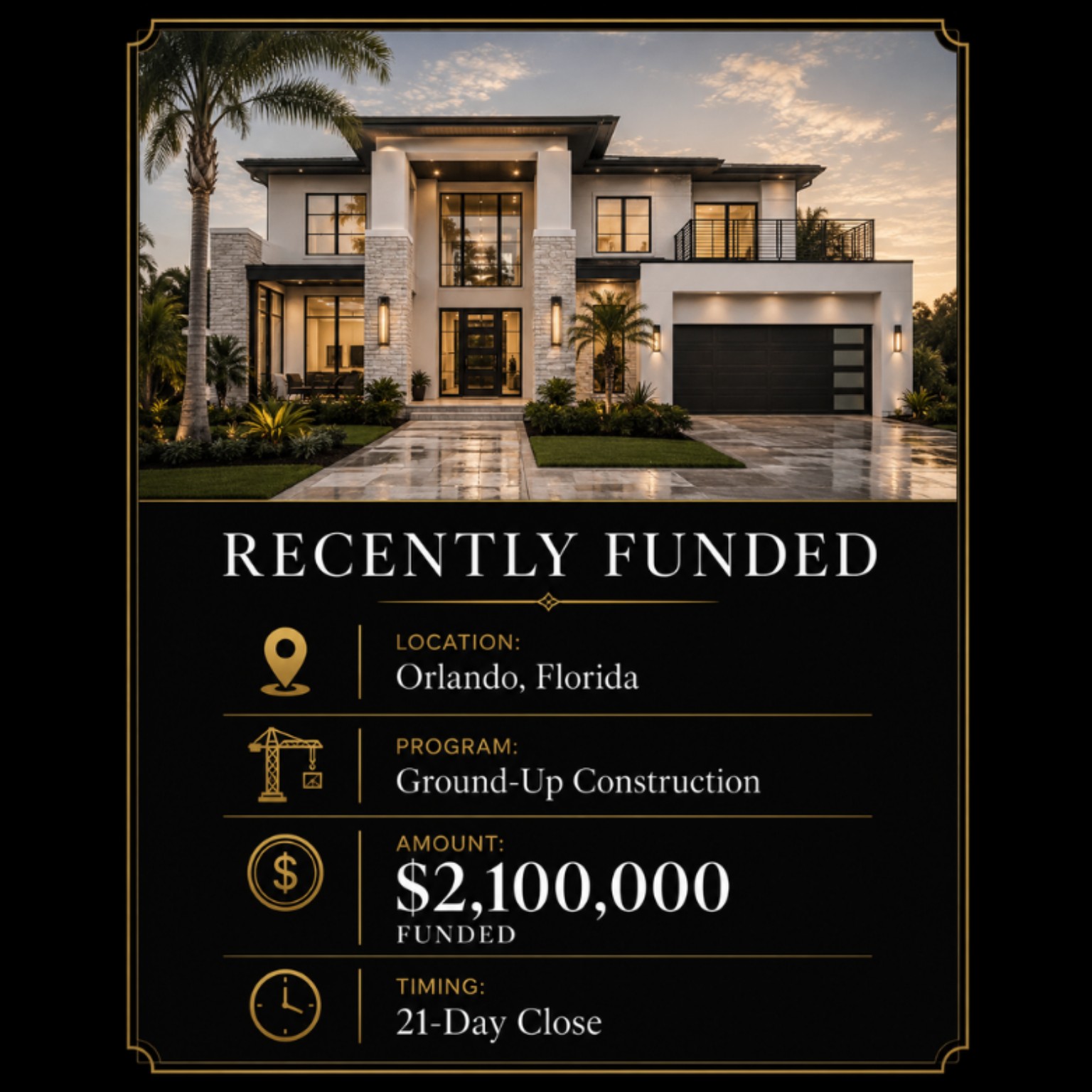 Ground-up construction project in Orlando, Florida