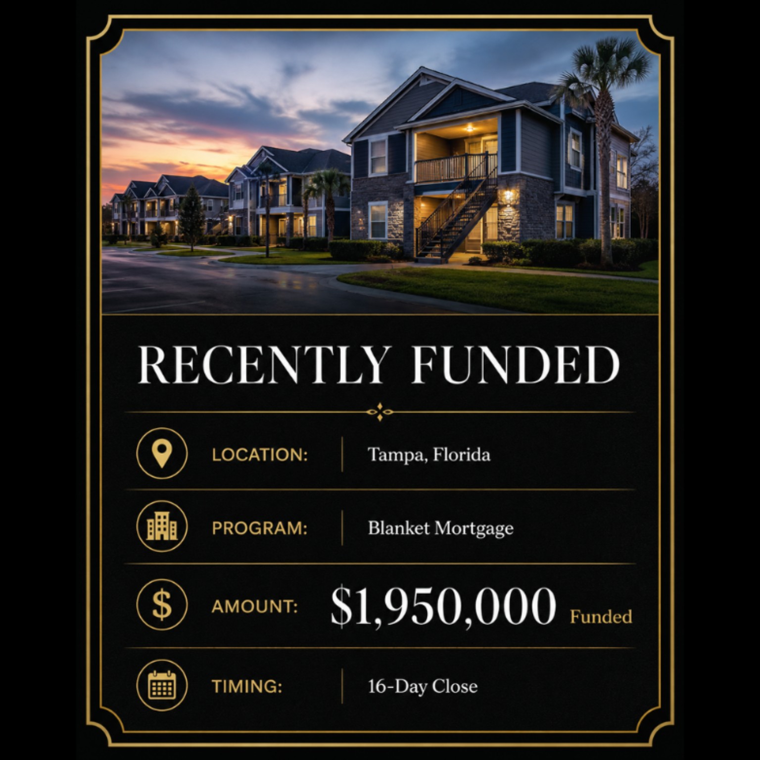 Multi-property real estate investment in Tampa, Florida