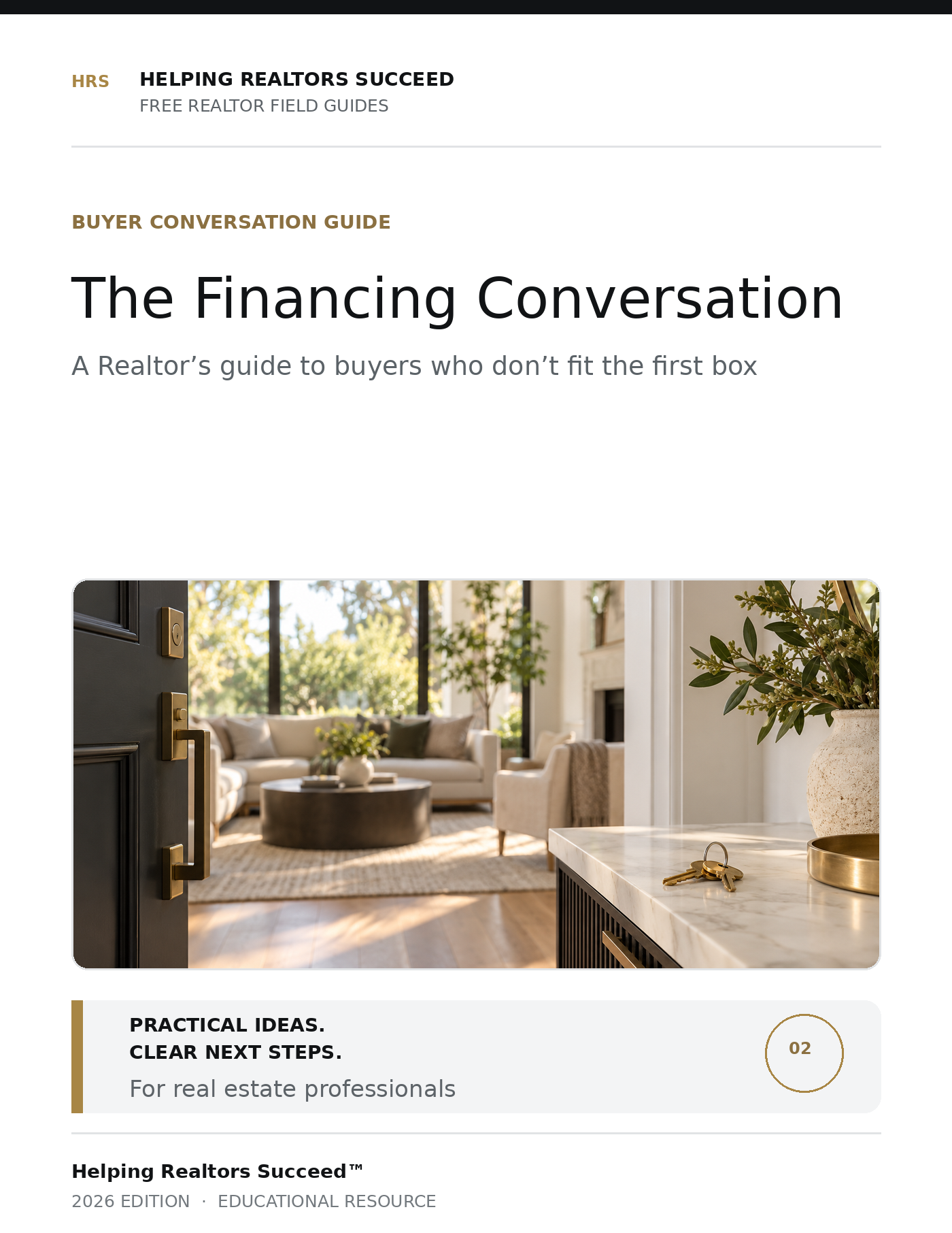 Cover: The Financing Conversation