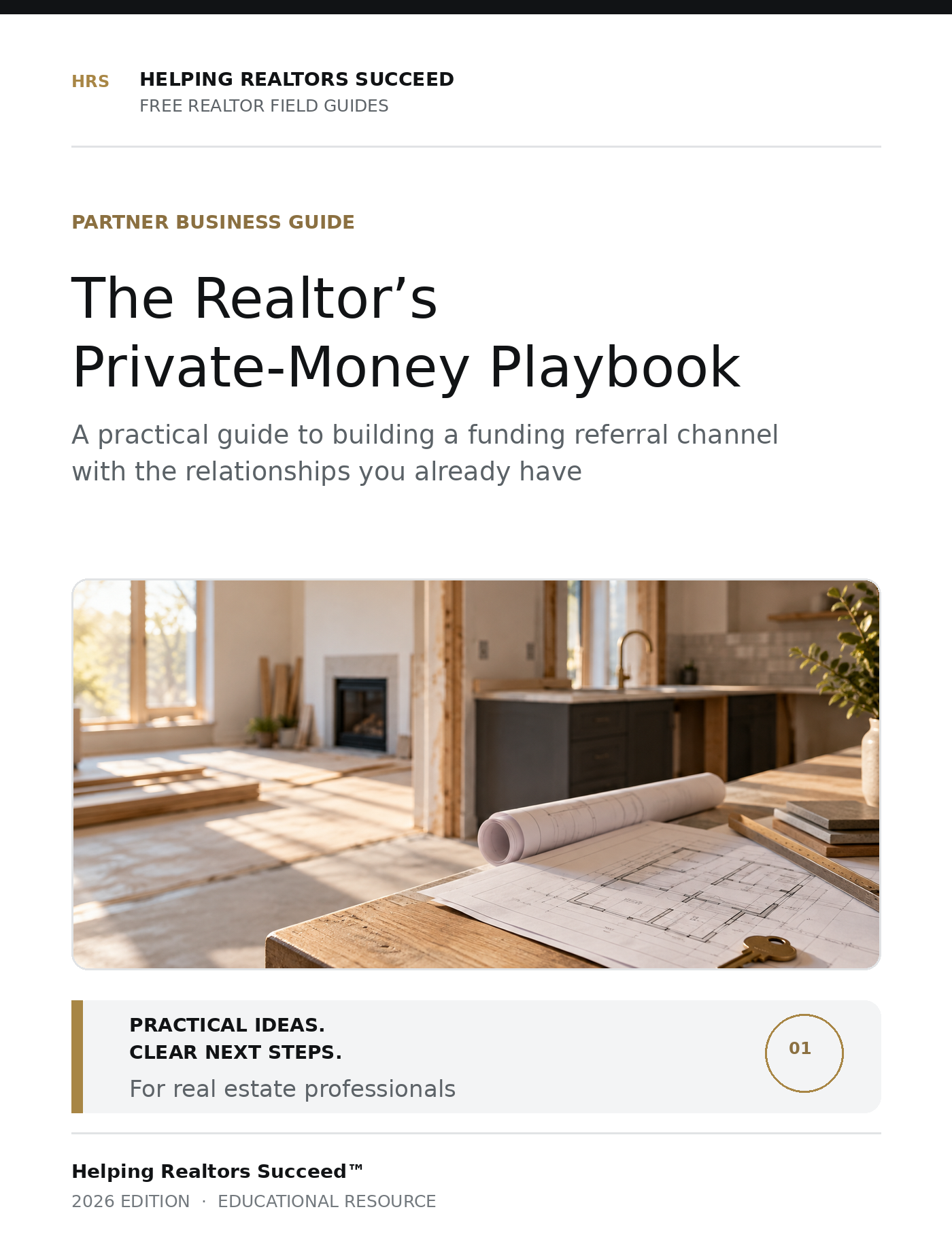 Cover: The Realtor’s Private-Money Playbook